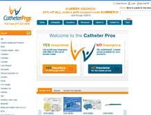 Tablet Screenshot of catheterpros.com